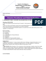 Disaster Readiness and Risk Reduction: Department of Education