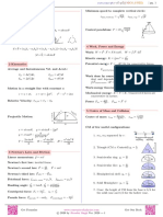 Mechanics Formulas