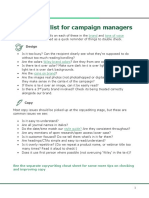 Brand Checklist For Campaign Managers