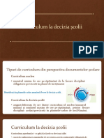 Curriculum La Decizia Scolii