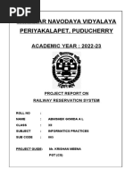 Railway Reservation System