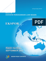 Buletin Statistik Perdagangan Luar Negeri Ekspor Menurut Kelompok Komoditi Dan Negara, September 2022