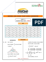 CL - 9 - NSTSE-2023-Paper-489 Key