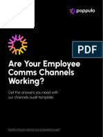 Channels Audit Template Are Your Employee Comms Channels Working