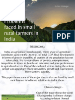 Article On Problems Faced by Small Rural Farmers