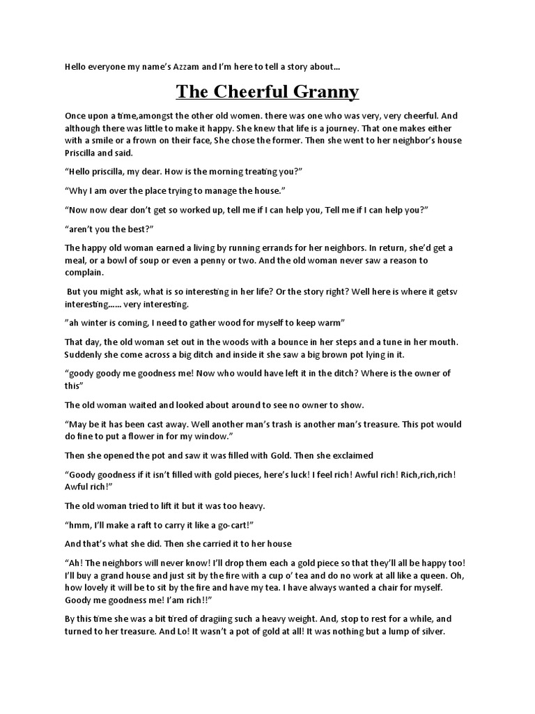 The Granny Granny Story | PDF