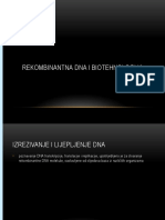 Rekombinantna DNK I Biotehnologija