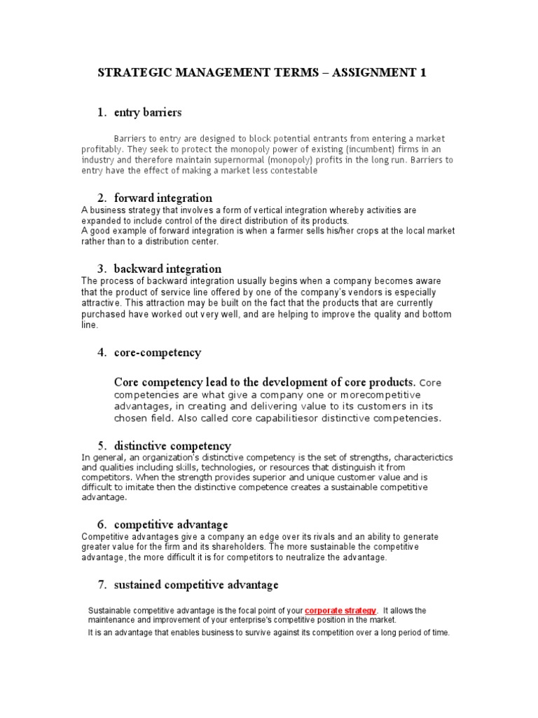Core Competence in Strategic Management | PDF | Competitive Advantage ...