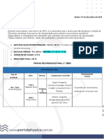 Cronograma 2022 Recuperaã - Ã - o Final 2â Sã - Rie - Atualizado