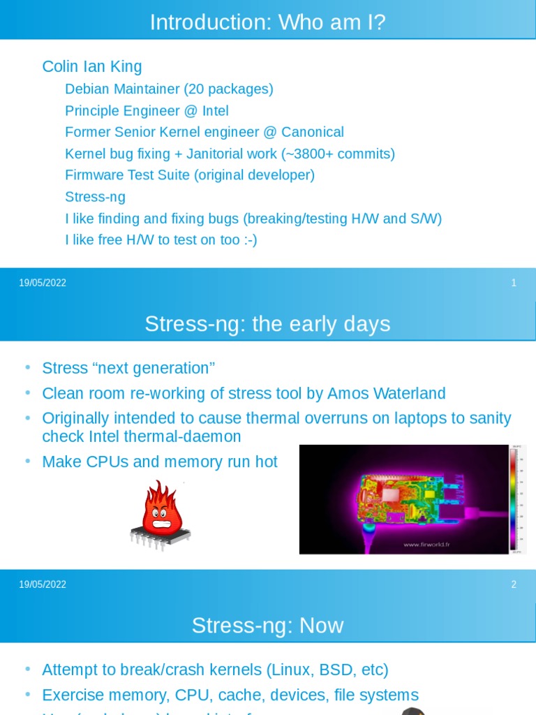 Colin Ian King Mentorship Stress NG | PDF | Cpu Cache | Network Socket