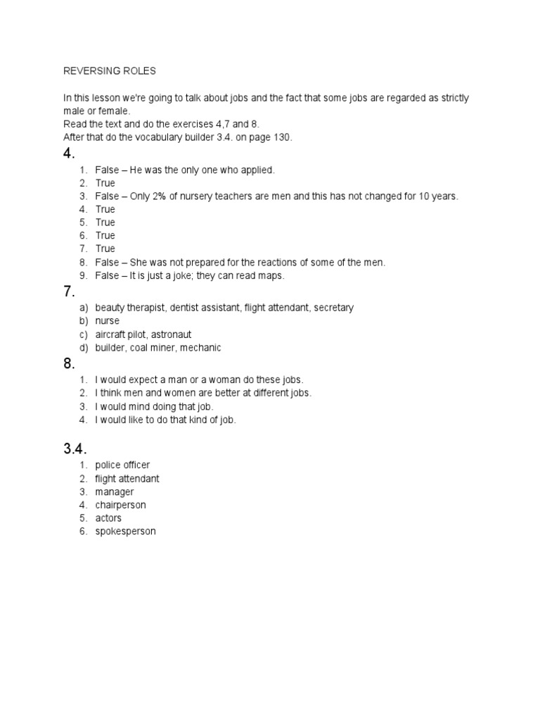 Gender Roles in the Workplace | PDF