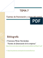 7 Fuentes de Financiación y Coste Del Capital - Mayo2017