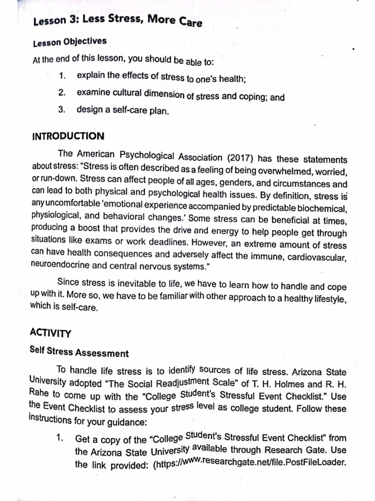 Less stress more care pdf