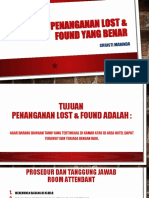 Cara Penanganan Lost & Found Yang Benar