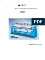 Maintenance Manual For Embroidery Machine (Electronic)