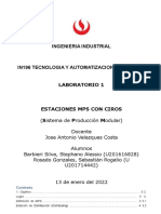 Tecnología y Automatización Industrial - LAB1 2022-0