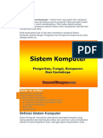 Pengertian Sistem Komputer 1