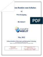 Web Designing Information Booklet and Syllabus