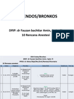 Oka Endos/Bronkos: DPJP: DR Fauzan Bachtiar Amin, Span-Ti 10 Rencana Anestesi