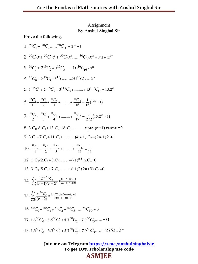 Master Mathematics with Anshul Singhal | PDF