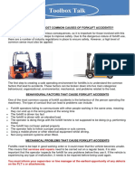 Fork Lift Truck Behavioural