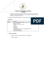 Roteiro Do Trabalho 3 Avaliação