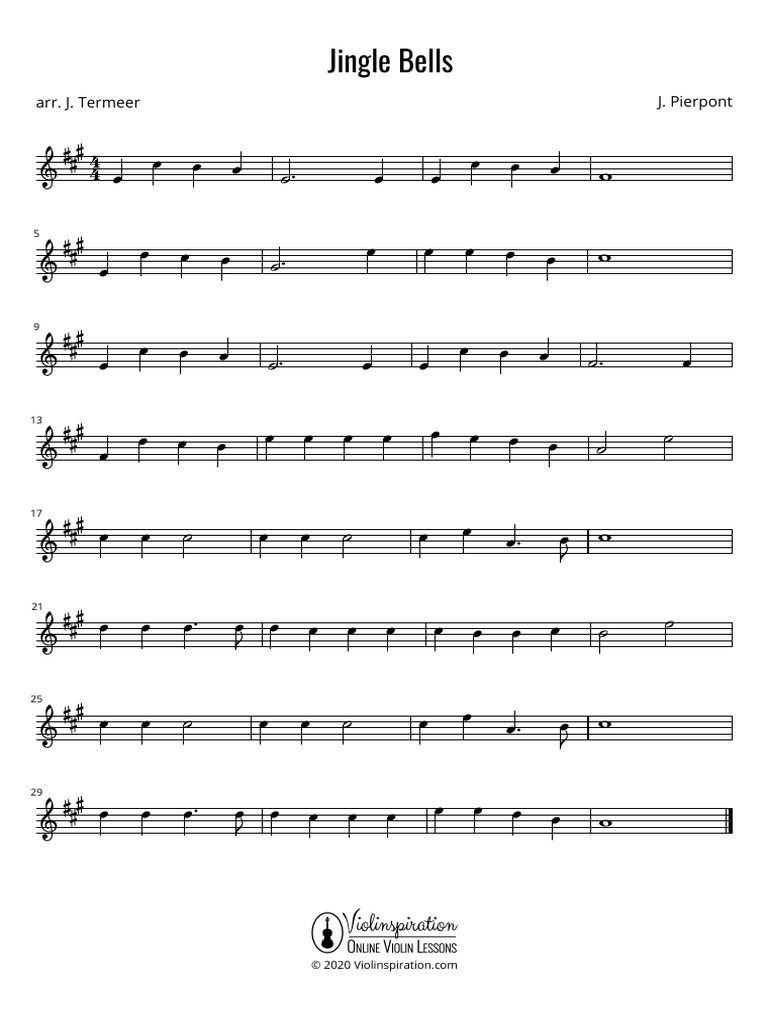 Jingle bells pdf christmas christian music