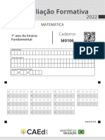 Avaliação de Matemática do 4o Ciclo do Ensino Fundamental