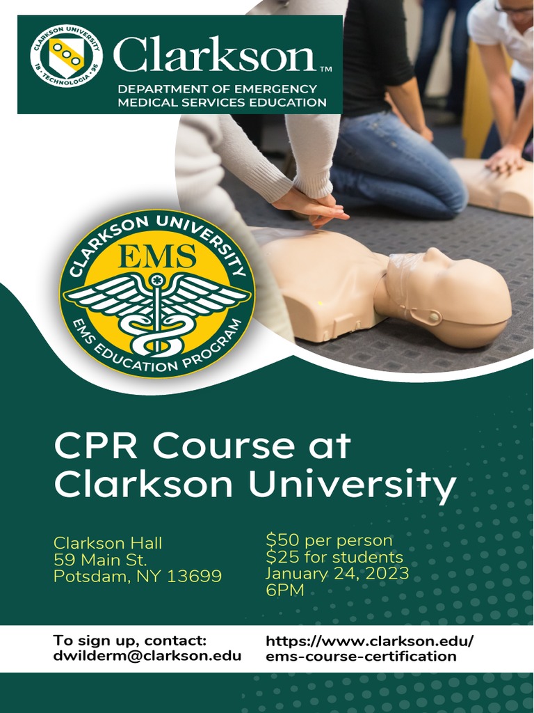 CPR Course at Clarkson University PDF