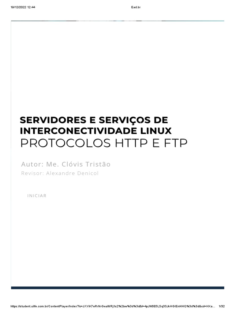 Funcionamento de HTTP e FTP | PDF | Protocolo de transferência de ...