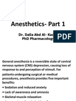 Anesthetics Part 1