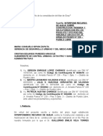 Recurso de queja por construcción indebida en Jr. Arnaldo Panizo N° 229 Pueblo Libre