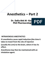 Anesthetics Part 2