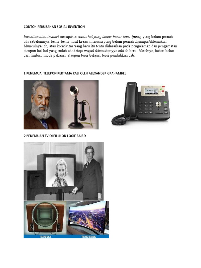 Contoh Invention dan Discovery Sosial | PDF