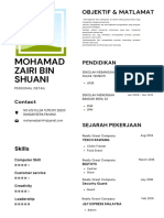 Black & White Minimalistic Professional Resume