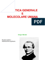 Genetica Generale e Molecolare Umana