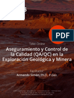 668 - Qa QC en La Exploracion Geologica y Minera