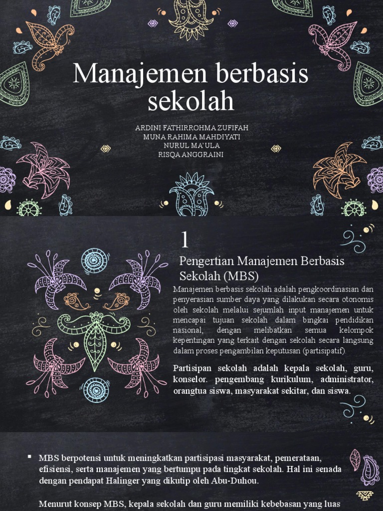 Manajemen Berbasis Sekolah | PDF
