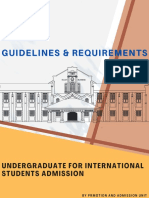Guideline Requirement Undergraduate For International 1