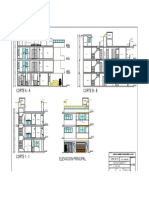 Cortes Elevacion Tamaño A4 Escala 1.200