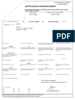 Certificat Provisoire D'immatriculation: Du Au