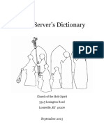 Altar Server Dictionary