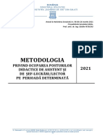 CCD Determ 2020-2021 Metodologie Concurs Cadre Didactice Perioada Determinata 2021