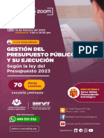 Curso Virtual Gestión Del Presupuesto Público y Su Ejecución Según La Ley de Presupuesto 2023