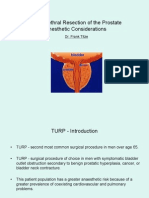 Transurethral Resection of The Prostate Anesthetic Considerations