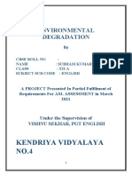 Kendriya Vidyalaya NO.4: Environmental Degradation