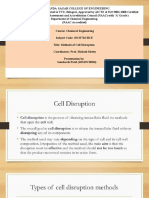 DSCE Methods of Cell Disruption