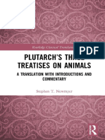 (Routledge Classical Translations) Plutarch - Stephen Thomas Newmyer - Plutarch - Plutarch's Three Treatises On Animals - A Translation With Introductions and Commentary (2021)
