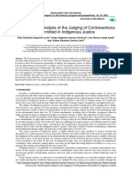 Neutrosophic Analysis of The Judging of Contraventions Committed in Indigenous Justice