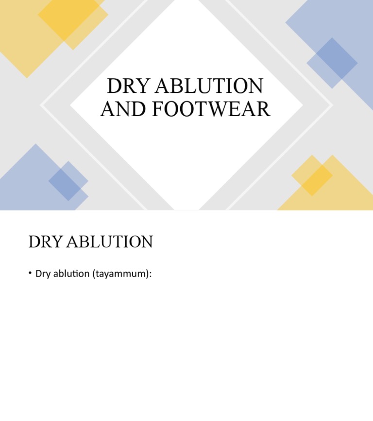 Understanding Dry Ablution (Tayammum) | PDF